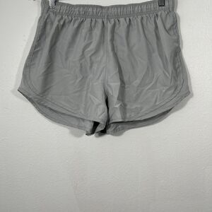 Nike Shorts Womens XL Gray Swoosh Tempo Running‎ Gym Activewear